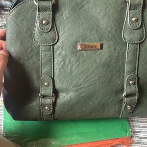 Koltov Olive Green Women's Shoulder Satchel